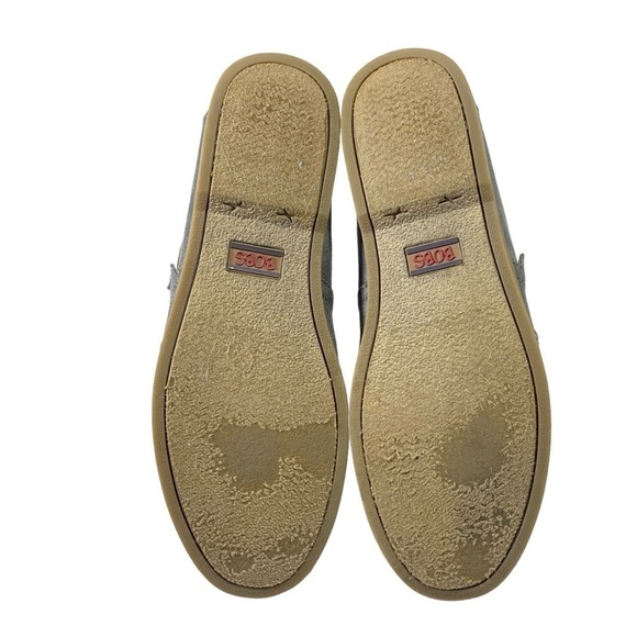 Bobs by Skechers Women 9 chill luxe memory foam gray faux suede slip on Loafers - Picture 8 of 9